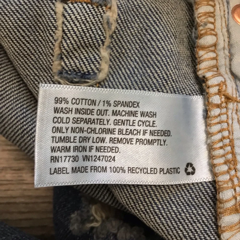 Wild Fable Highest Rise Straight Distressed Destructed Button Fly Jeans 4